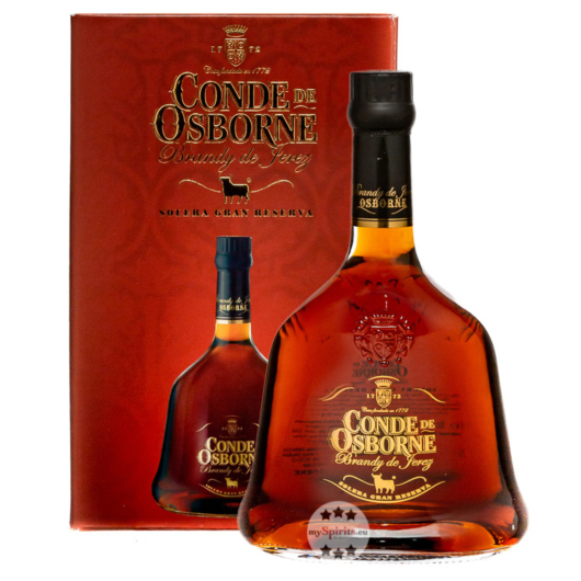 Conde de Osborne Brandy de Jerez Solera Gran Reserva / 40,5 % Vol. / 0,7 Liter-Flasche in Geschenkbox