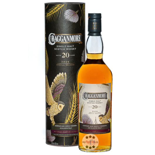 Cragganmore 20 Jahre Single Malt Scotch Whisky Special Release 2020 Natural Cask Strength / 55,8 % Vol. / 0,7 Liter-Flasche in Geschenkdose