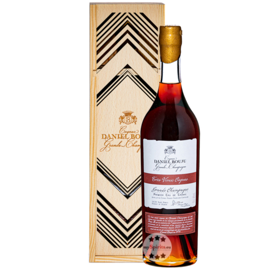 Daniel Bouju Très Vieux Cognac / 40 % Vol. / 0,7 Liter-Flasche in Holzkiste