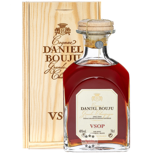 Daniel Bouju VSOP Cognac / 40 % Vol. / 0,7 Liter-Dekanter in Holzkiste