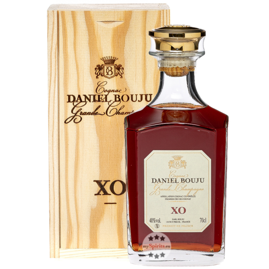 Daniel Bouju Cognac XO / 40 % Vol. / 0,7 Liter-Dekanter in Holzkiste