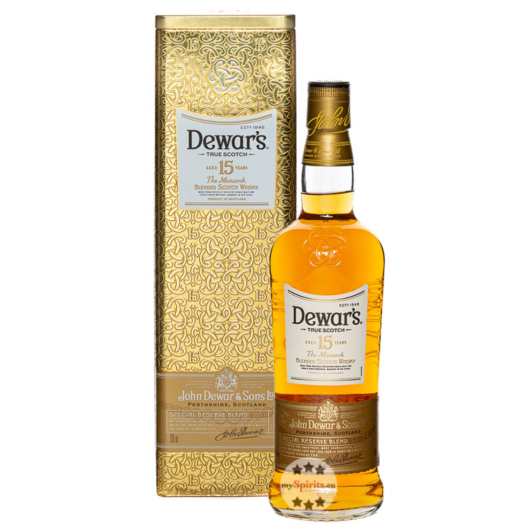 Dewar's 15 Years The Monarch Blended Scotch Whisky / 40 % Vol. / 0,7 Liter-Flasche in Geschenkbox