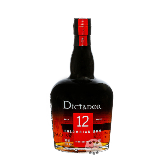 Dictador 12 Years Colombian Rum / 40 % Vol. / 0,7 Liter-Flasche