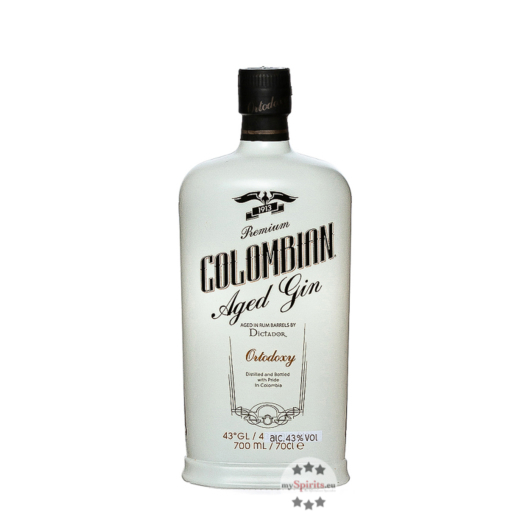 Dictador Premium Colombian Aged Gin Ortodoxy White / 43 % Vol. / 0,7 Liter-Flasche