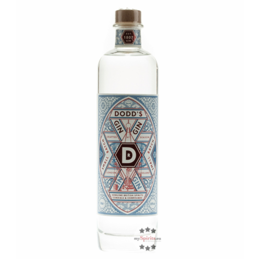 Dodd’s Gin - Premium-Gin / 49,9 % vol. / 0,5 Liter-Flasche
