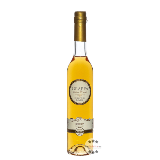 Dolomiti Grappa Riserva - In Botti di Rovere / 40 % vol. / 0,5 Liter-Flasche