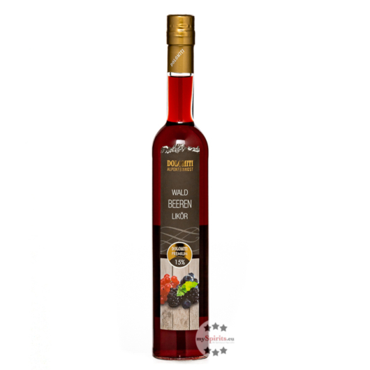 Dolomiti Waldbeeren Likör / 15 % Vol. / 0,5 Liter-Flasche