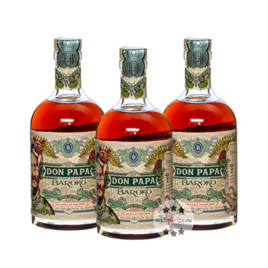 3 x Don Papa Baroko / 40 % vol / 3 x 0,7 Liter-Flasche