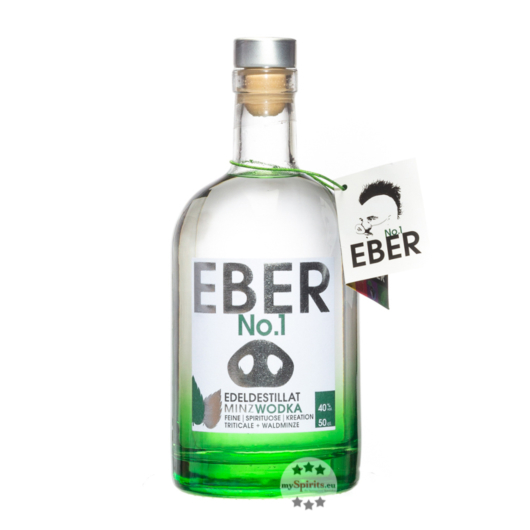 Eber No.1: MinzWodka - Flavoured Vodka / 40 % Vol. / 0,5 Liter - Flasche