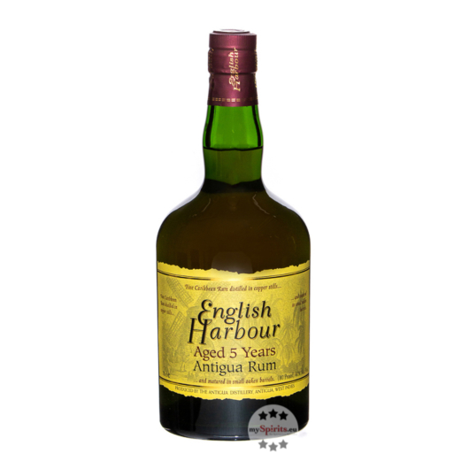 English Harbour Rum: Aged 5 Years Antigua Rum / 40 % Vol. / 0,7 Liter-Flasche