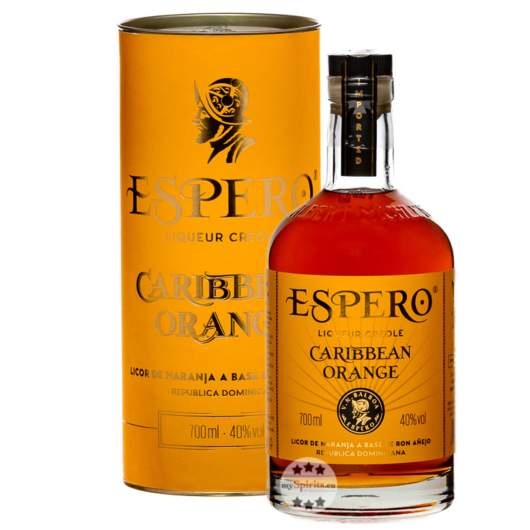 Ron Espero: Caribbean Orange Liqueur Creole / 40 % Vol. / 0,7 Liter-Flasche in Geschenkdose