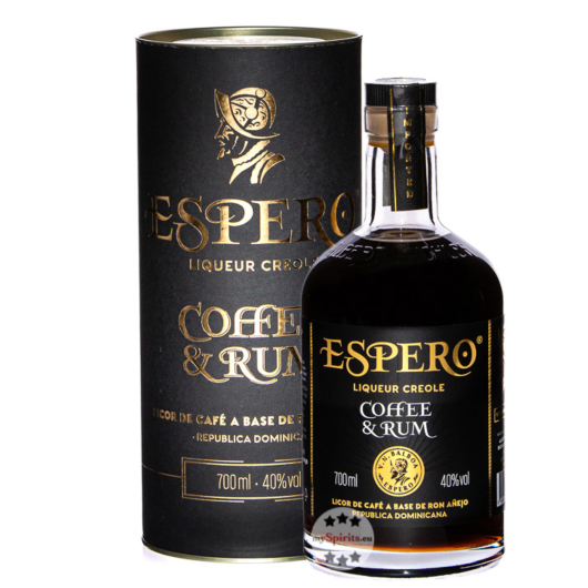 Ron Espero: Coffee & Rum Liqueur Creole / 40 % Vol. / 0,7 Liter-Flasche in Geschenkdose