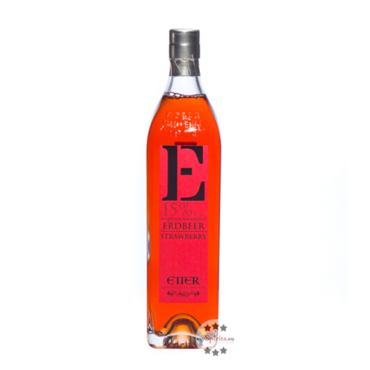 Etter: Erdbeer Erdbeerzauber Liqueur "New Generation" / 15 % Vol. / 0,35 Liter-Flasche