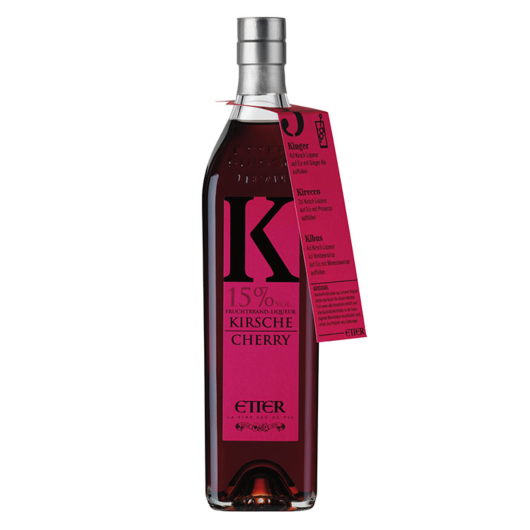 Etter Kirsche - Kirschlikör mit echtem Fruchtbrand / 15 % vol. / 0,35 Liter-Flasche