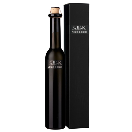 Etter Zuger Kirsch Black Beauty Kirschbrand / 41 % Vol. / 0,2 Liter-Flasche in Geschenkbox