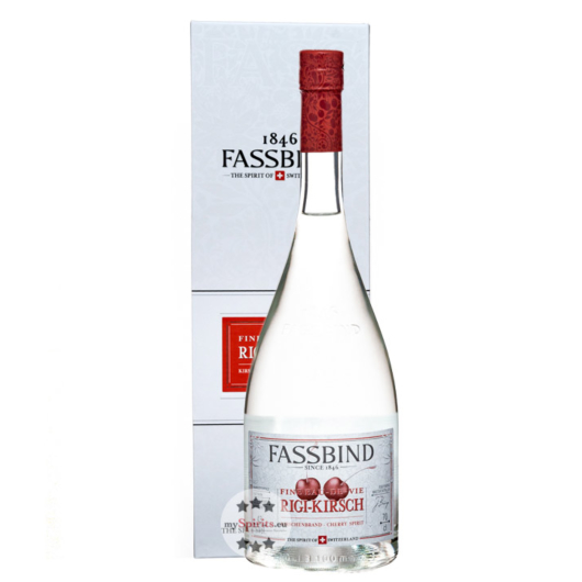 Fassbind Rigi-Kirsch Fine Eau de Vie / 43 % Vol. / 0,7 Liter-Flasche in Geschenkkarton