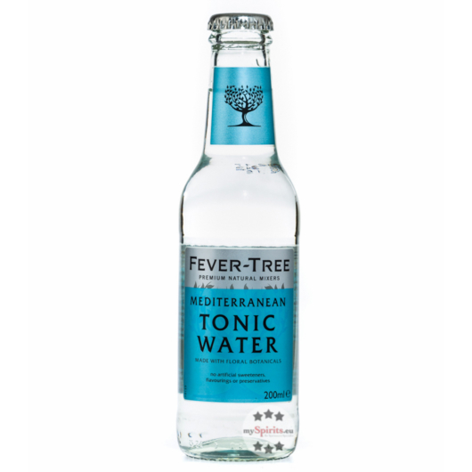 Fever-Tree Mediterranean Tonic Water / 0 % Vol. / 0,2 Liter-Flasche inkl. 0,15 € Pfand