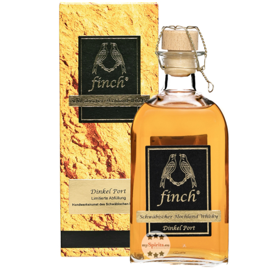Finch Whisky Dinkel Port Schwäbischer Hochland Whisky Black Label / 42 % Vol. / 0,5 Liter-Flasche