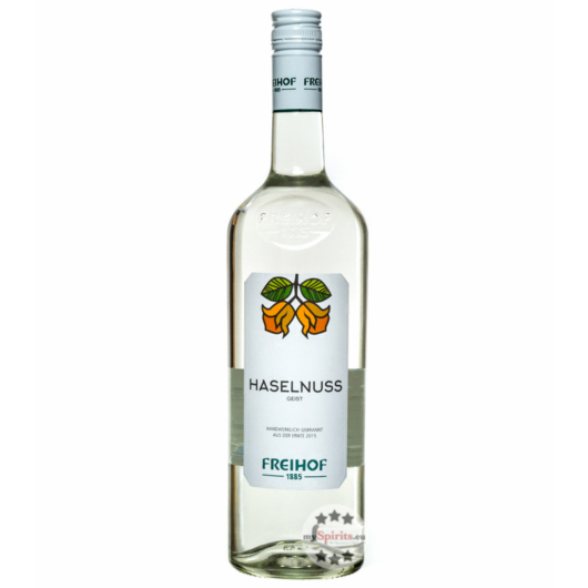 Freihof 1885 Haselnuss Geist / 38 % vol. / 1,0 Liter-Flasche