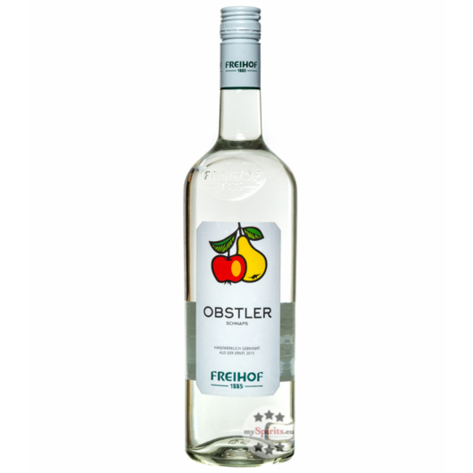 Freihof 1885 Obstler Schnaps / 38 % vol. / 1,0 Liter-Flasche