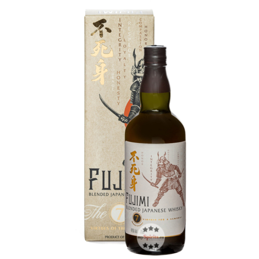 Fujimi Blended Japanese Whisky The 7 Virtues of the Samurai / 40 % Vol. / 0,7 Liter-Flasche in Geschenkkarton