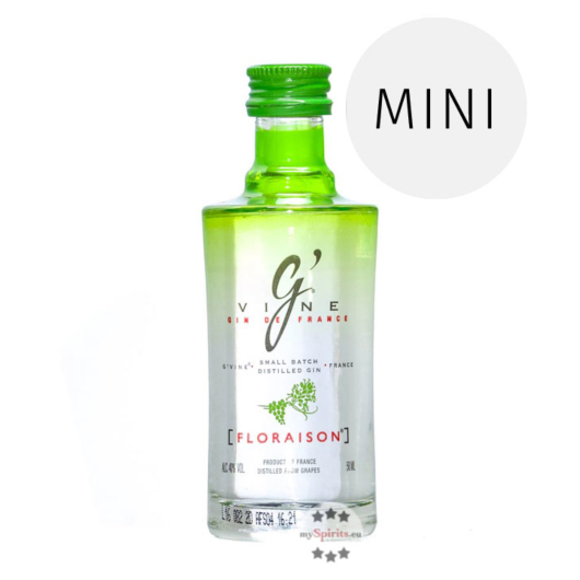 G’Vine Floraison Gin Miniatur / 40 % Vol. / 0,05 Liter-Flasche