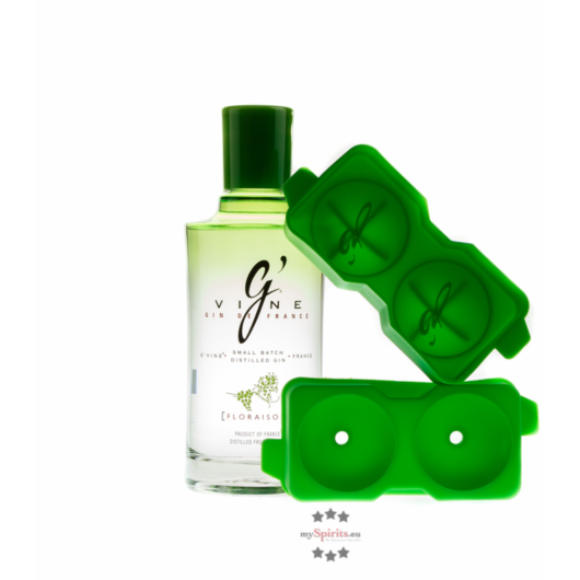 G’Vine Floraison Gin Geschenkset – Gin mit Weinblüte aus Frankreich / 40 % vol. 0,7 Liter-Flasche