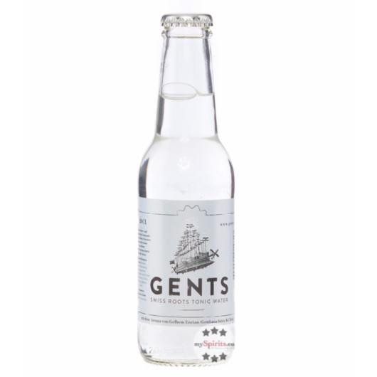 Gents Swiss Roots Tonic Water / 0 % Vol. / 0,2 Liter-Flasche inkl. 0,15€ Pfand