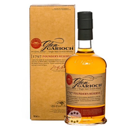 Glen Garioch Founder's Reserve Highland Single Malt Scotch Whisky / 48 % Vol. / 0,7 Liter-Flasche in Geschenkbox