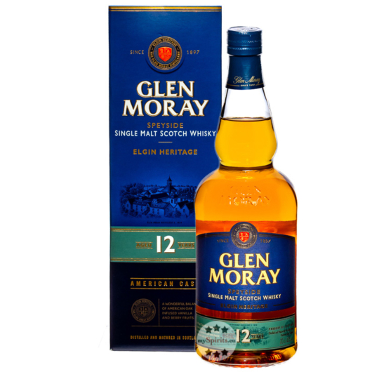 Glen Moray 12 Jahre Speyside Single Malt Scotch Whisky / 40 % vol / 0,7 Liter-Flasche in Geschenkbox