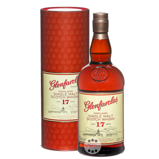 Glenfarclas 17 Years Highland Single Malt Scotch Whisky / 43 % Vol. / 0,7 Liter-Flasche in Geschenkdose