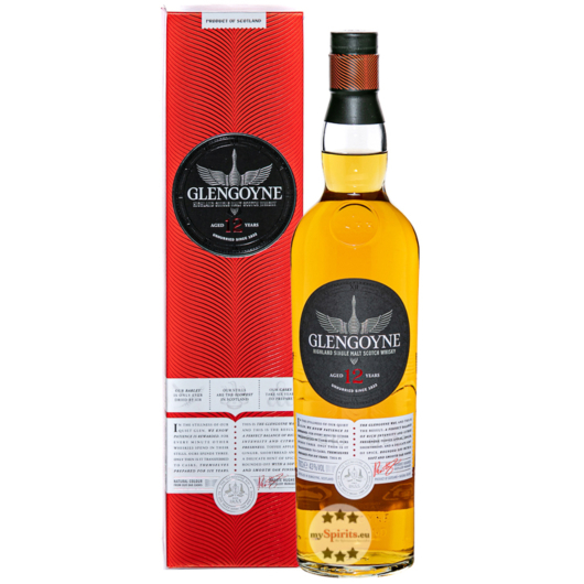 Glengoyne 12 Jahre Highland Single Malt Scotch Whisky / 43 % Vol. / 0,7 Liter-Flasche in Geschenkdose