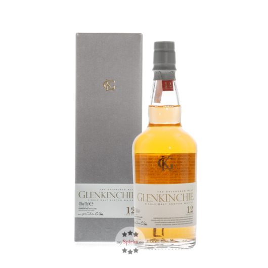 Glenkinchie 12 Years Old Single Malt Scotch Whisky / 43 % vol. / 0,2 Liter-Flasche in Geschenk-Box 