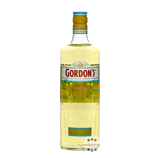 Gordon's Sicilian Lemon Distilled Gin / 37,5 % Vol. / 0,7 Liter-Flasche