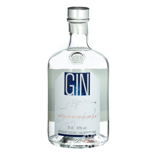 Guglhof Gin Alpin - Austrian Dry Gin / 42 % vol. / 0,7 Liter-Flasche