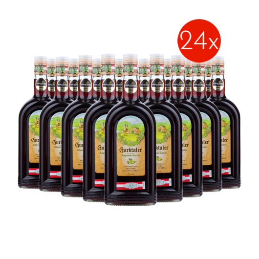 Gurktaler Alpenkräuter - 24 x 1,0 Liter-Flasche