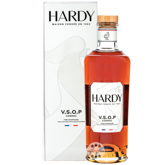 Hardy Cognac V.S.O.P. / 40 % vol / 0,7 Liter-Flasche in Geschenkbox