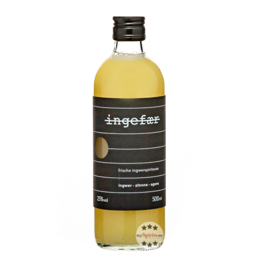 Heimat ingefaer Ingwer-Spirituose / 25 % Vol. / 0,5 Liter-Flasche