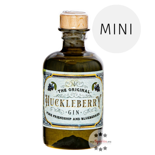 The Original Huckleberry Gin Miniatur / 44 % Vol. / 0,04 Liter-Flasche