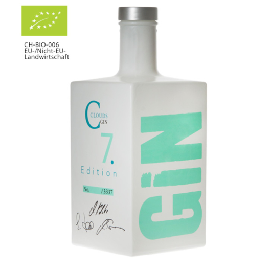 Humbel Clouds Gin Bio Limited Edition Limitierter Premium Gin / 48 % vol. 0,7 Liter-Flasche