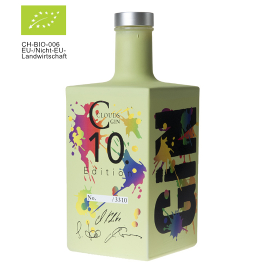 Humbel Clouds Gin Bio Limited Edition Limitierter Premium Gin / 48 % vol. 0,7 Liter-Flasche