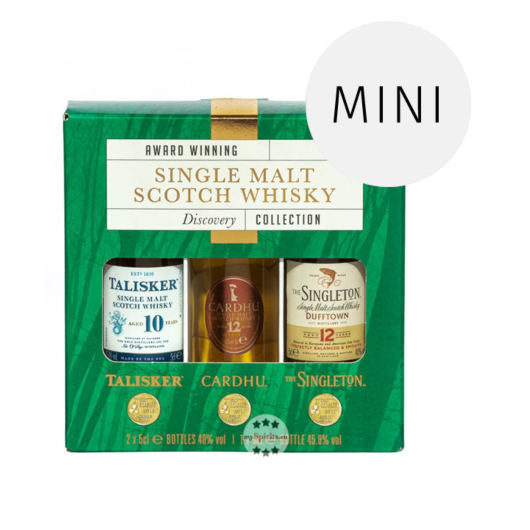 Classic Malts Single Malt Scotch Whisky Discovery Collection Probierset / 40–45,8 % Vol. / 3 x 0,05 Liter-Flasche in Geschenkbox