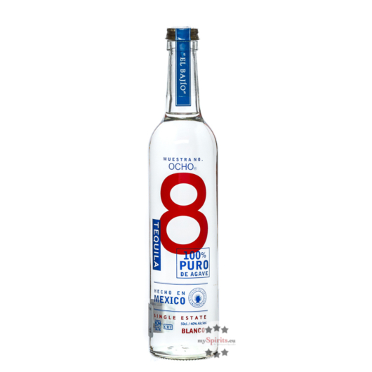 Tequila Ocho Blanco / 40 % Vol. / 0,5 Liter-Flasche