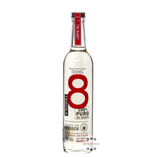 Tequila Ocho Reposado / 40 % Vol. / 0,5 Liter-Flasche