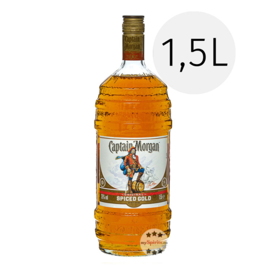 Captain Morgan Original Spiced Gold Barrel Bottle / 35 % Vol. / 1,5 Liter-Flasche