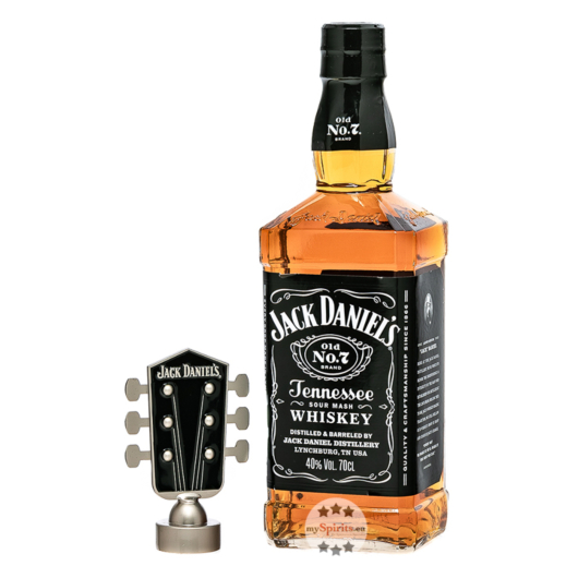 Jack Daniel's: Old No. 7 Tennessee Whiskey in Gitarrenkoffer / 40 % vol / 0,7 Liter-Flasche