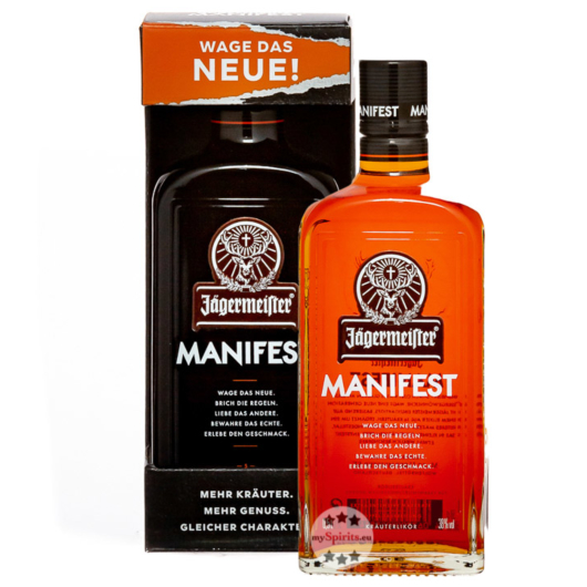 Jägermeister Manifest Likör / 38 % Vol. / 0,5 Liter-Flasche