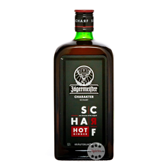 Jägermeister Scharf Hot Ginger Kräuterlikör / 33 % Vol. / 0,7 Liter-Flasche