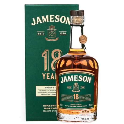 Jameson 18 Years Irish Whiskey / 46 % vol / 0,7 Liter-Flasche in Geschenkbox