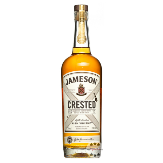 Jameson Crested Irish Whiskey - Triple Distilled / 40 % Vol. / 0,7 Liter-Flasche